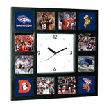 Denver Broncos Great players and logo history Clock with 12 pictures , Football-NFL - n/a, Final Score Products
