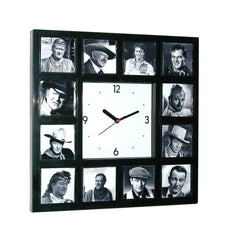 John Wayne History of The Duke Clock with 12 pictures , Watches & Clocks - n/a, Final Score Products
