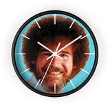 Bob Ross Happy Little Wall clock