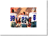 Framed/Unframed Dallas Cowboys Triplets print , Poster - Merchify.com, Final Score Products
 - 1