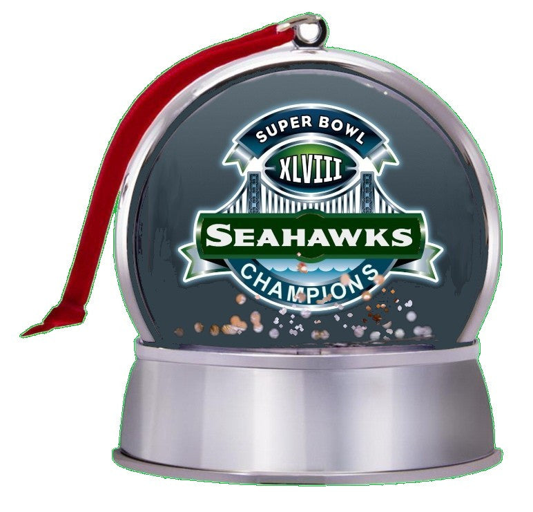 3-in-1 Seattle Seahawks Super Bowl 48 Champs NEW SnowGlobe Magnet